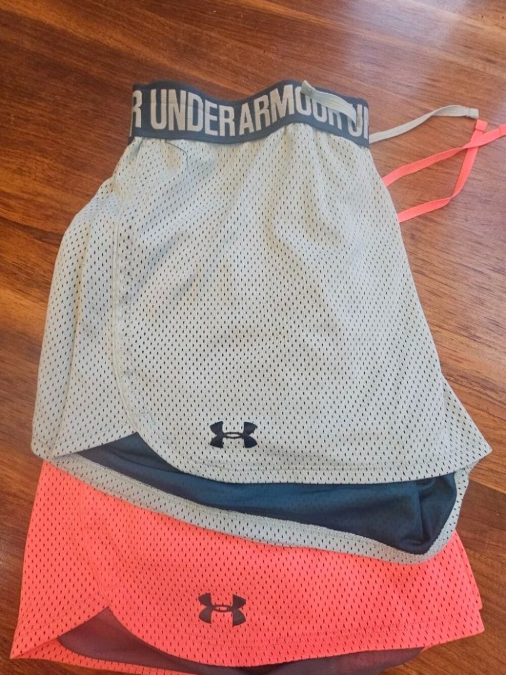 Two Pairs of Under Armour Play-Up 2.0 Running Shorts Women’s Size Large US